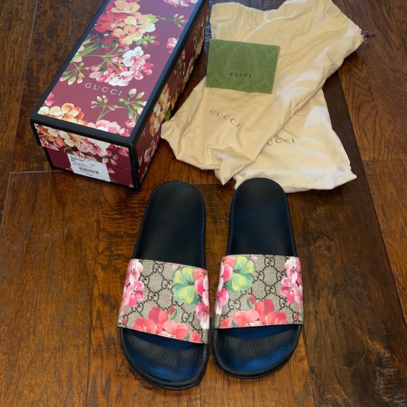 Gucci Shoes Gucci Floral Slides Poshmark